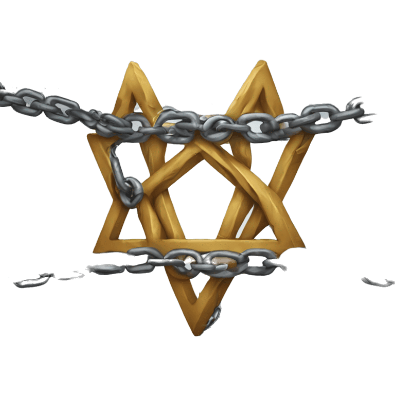 A magen david in chains emoji