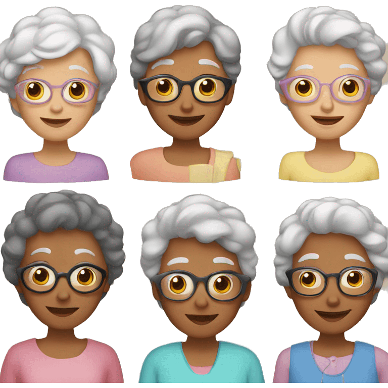 multiple people and their grandmas  emoji