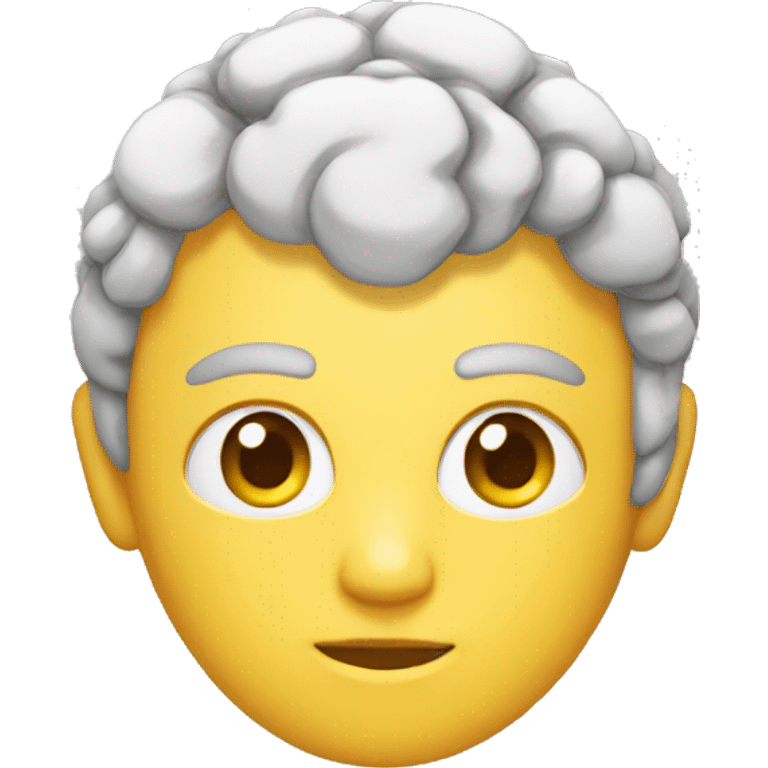 Persona y cerebro emoji