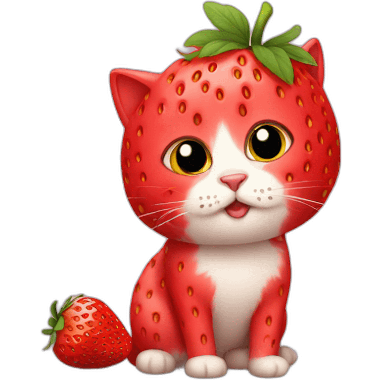 strawberry cat emoji