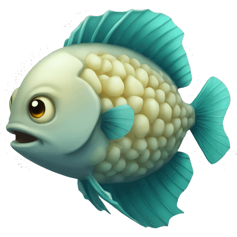 big brain fish emoji