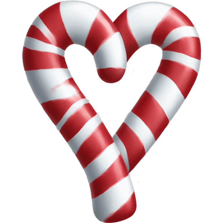 Candy cane heart emoji