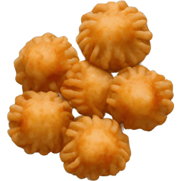  fried momos in plate emoji