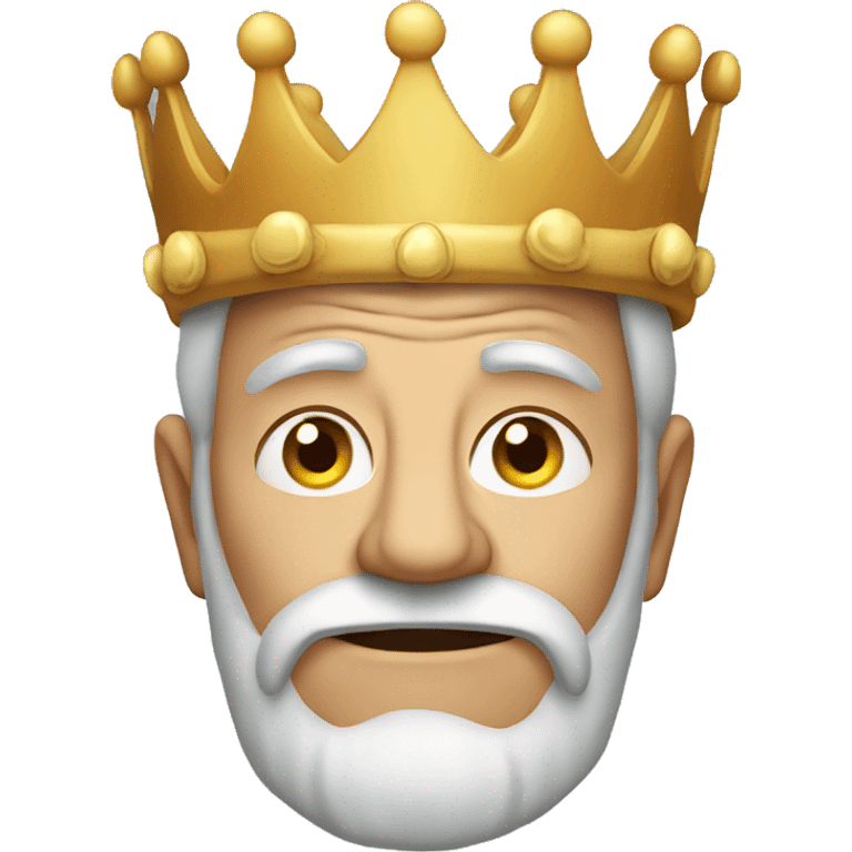 An old man in a crown emoji