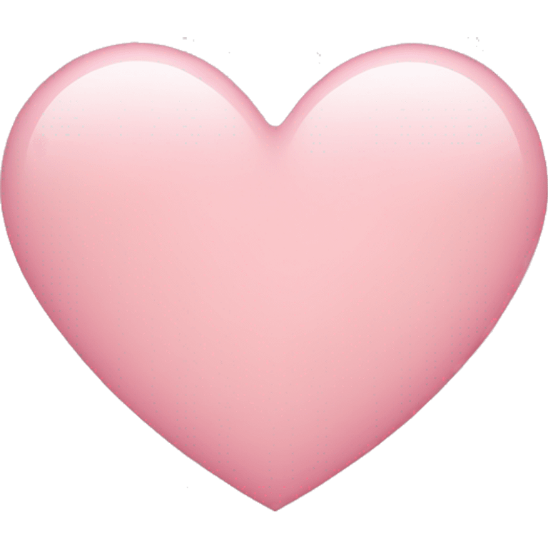 Light pink heart emoji