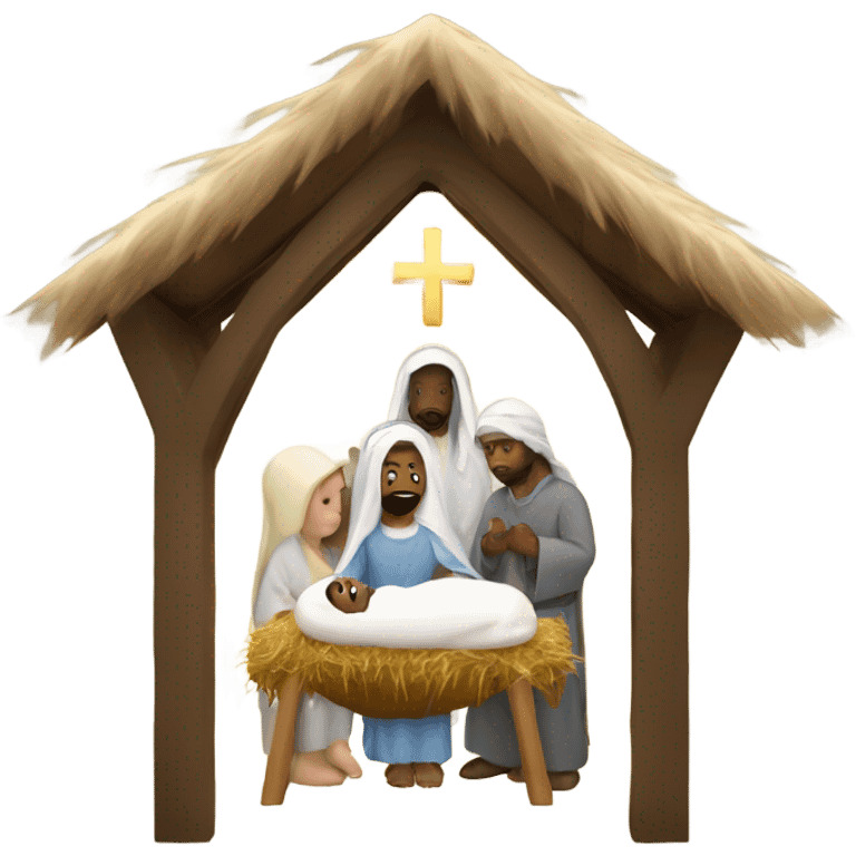 Holy Manger scene  emoji