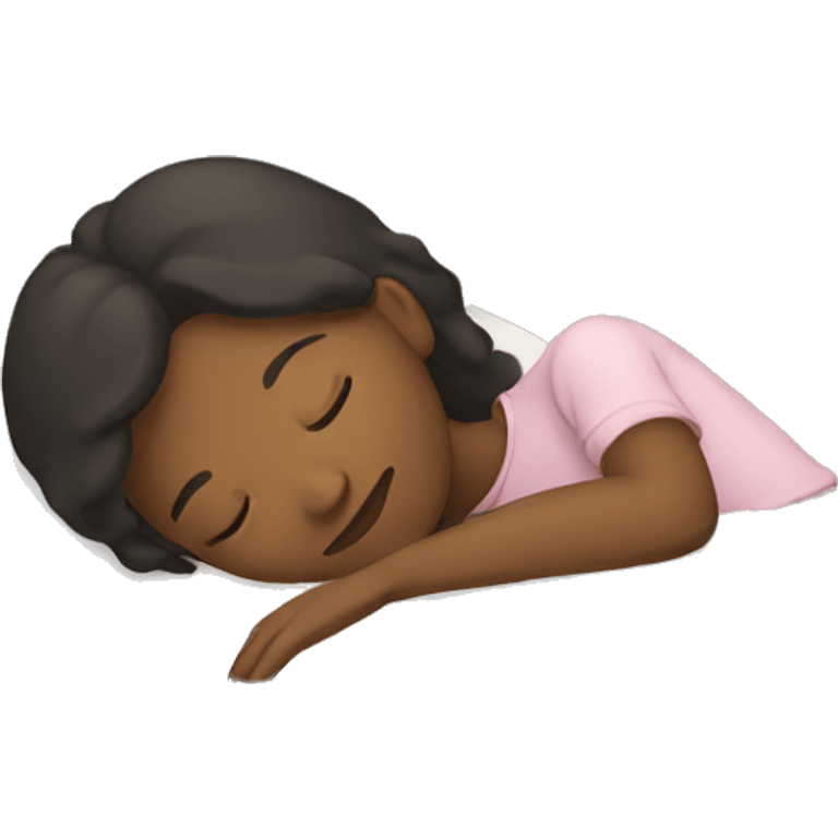 A girl sleeping  emoji