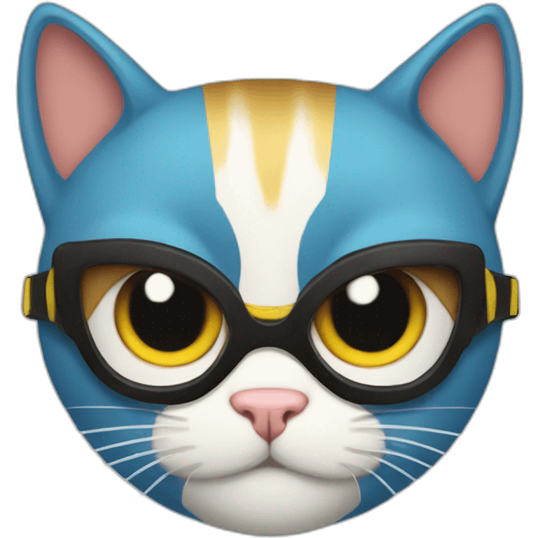 A superhero cat emoji