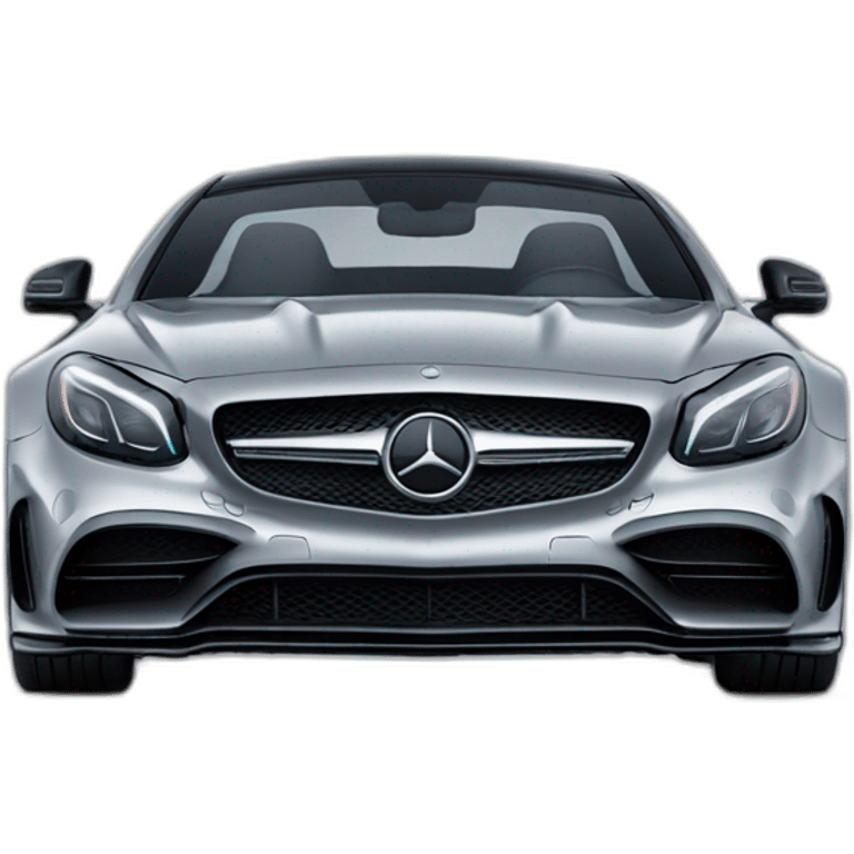 mercedes amg, front view emoji