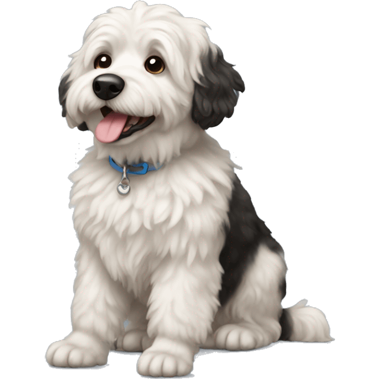 Bernadoodle dog emoji