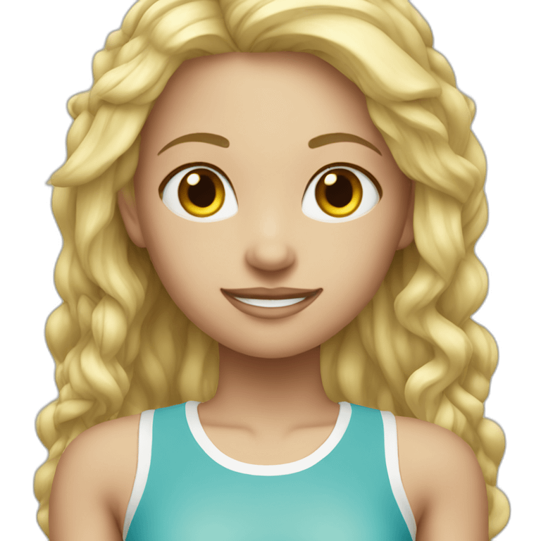 Pretty Blonde Sporty Girl emoji