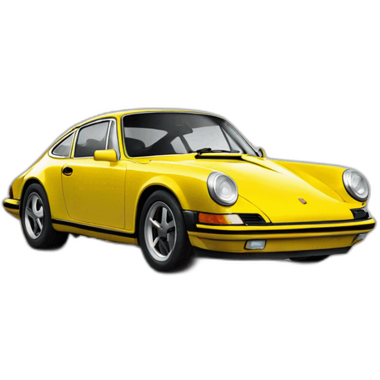 Porsh 911 jaune emoji