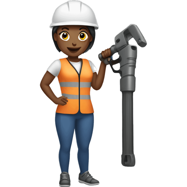 Women holding drills emoji