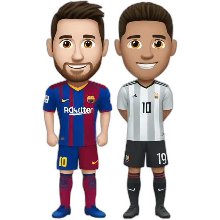 Messi and Ronaldo emoji