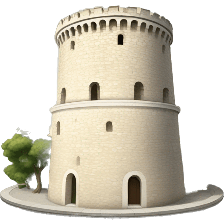 Thessaloniki white tower emoji