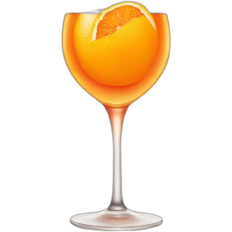 orange wine glass emoji