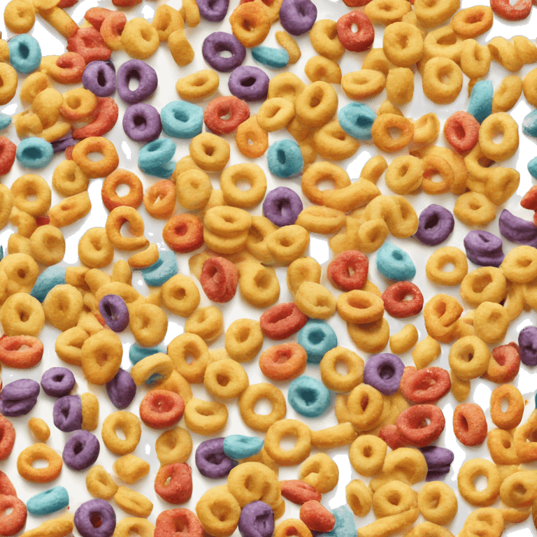 Fruit loops cereal emoji