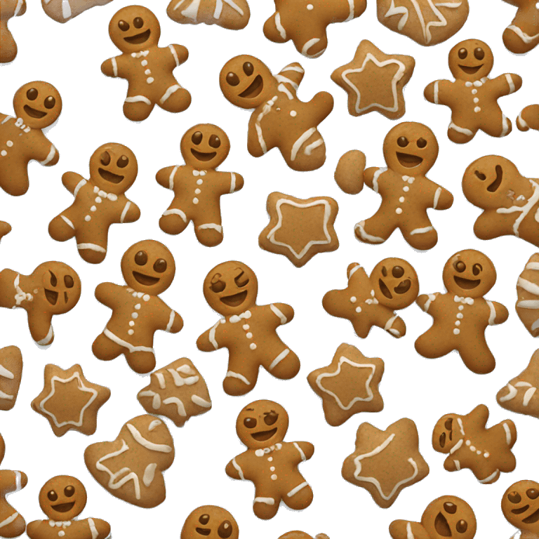 Gingerbread woman emoji