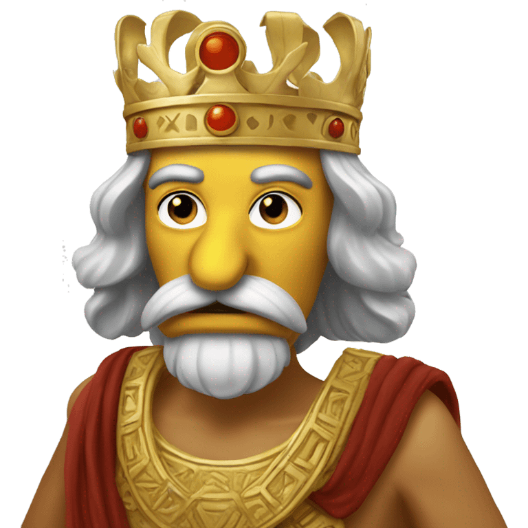 Greek Duck king emoji