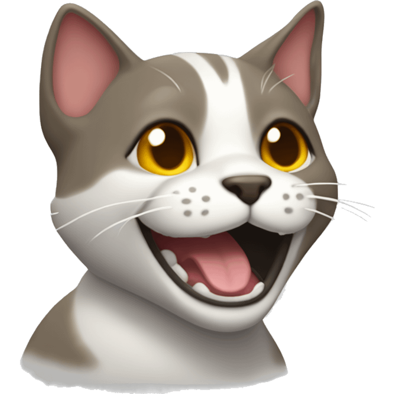 gato pardo sonriendo con un pulgar arriba  emoji