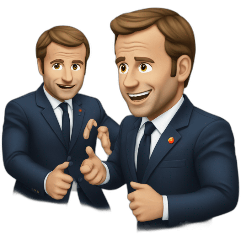 Macron en pleurs emoji