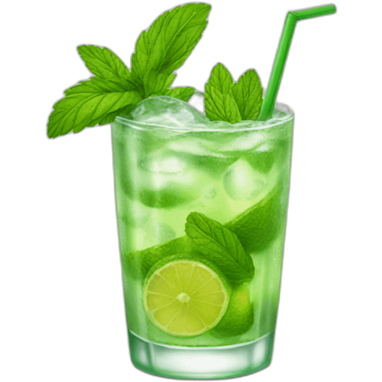 Mojito cocktail emoji