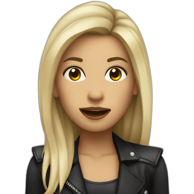 femal metal singer emoji