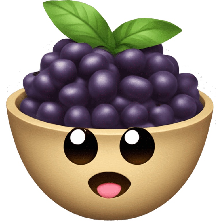 Cute açaí bowl  emoji