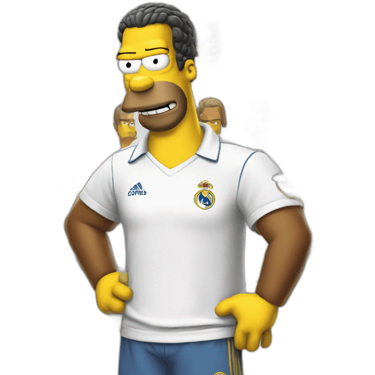 Homer simpsons real madrid emoji