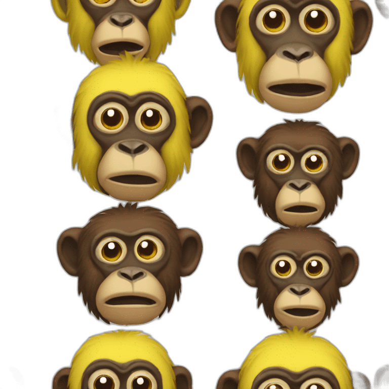 Bad monkey banan emoji