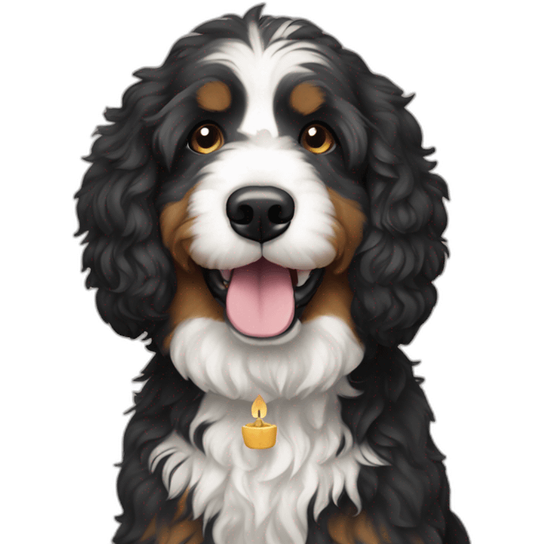 bernedoodle menorah emoji