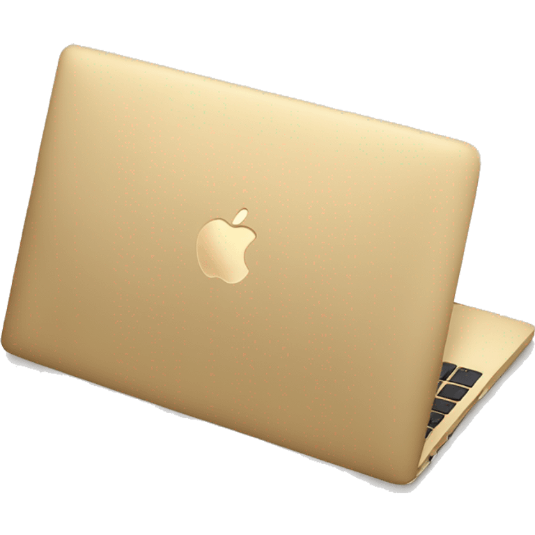 Gold macbook emoji