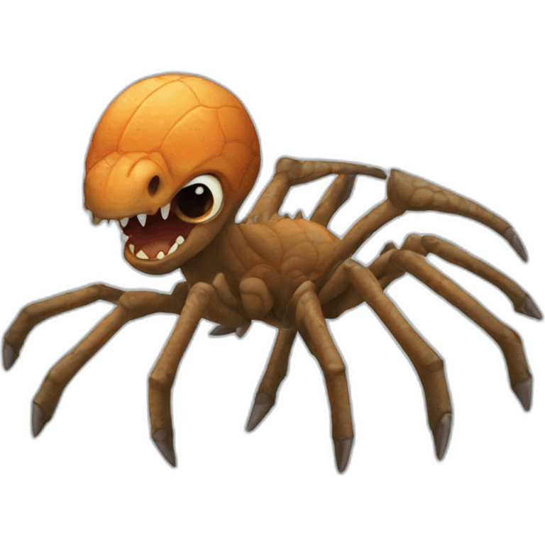 Dinosaur spider emoji