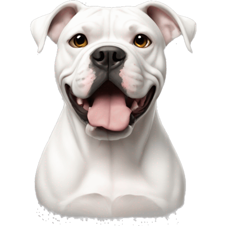 American Bulldog white emoji