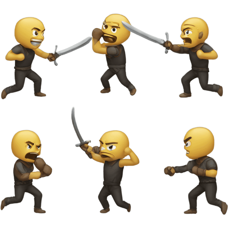 1v4 fight emoji