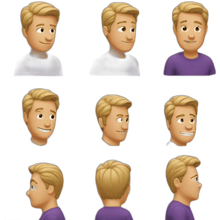 barney from friends emoji