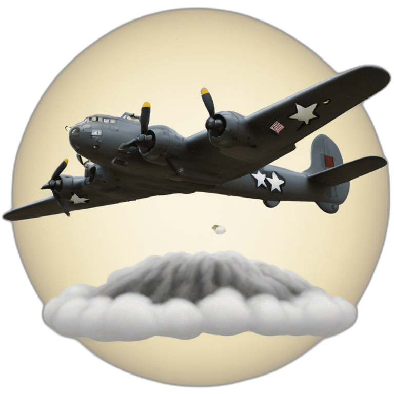 B-29 qui lache la bombe atomique sur Hiroshima emoji