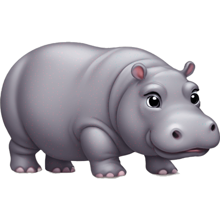 fat baby hippo emoji