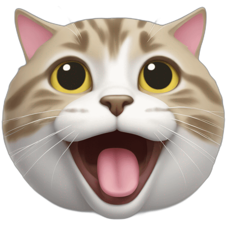 cat sticking tongue out funny emoji