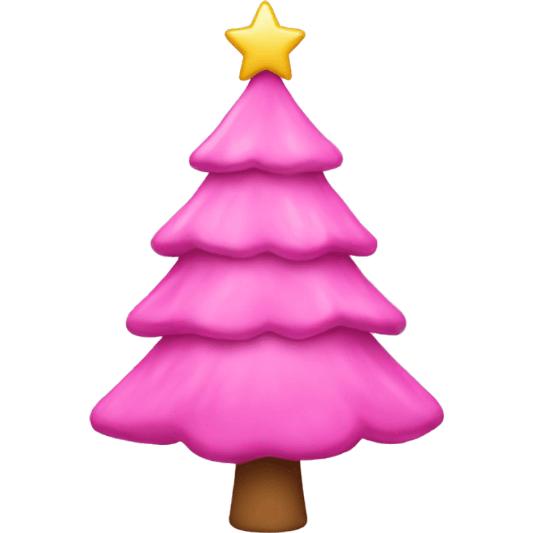 pink christmastree emoji