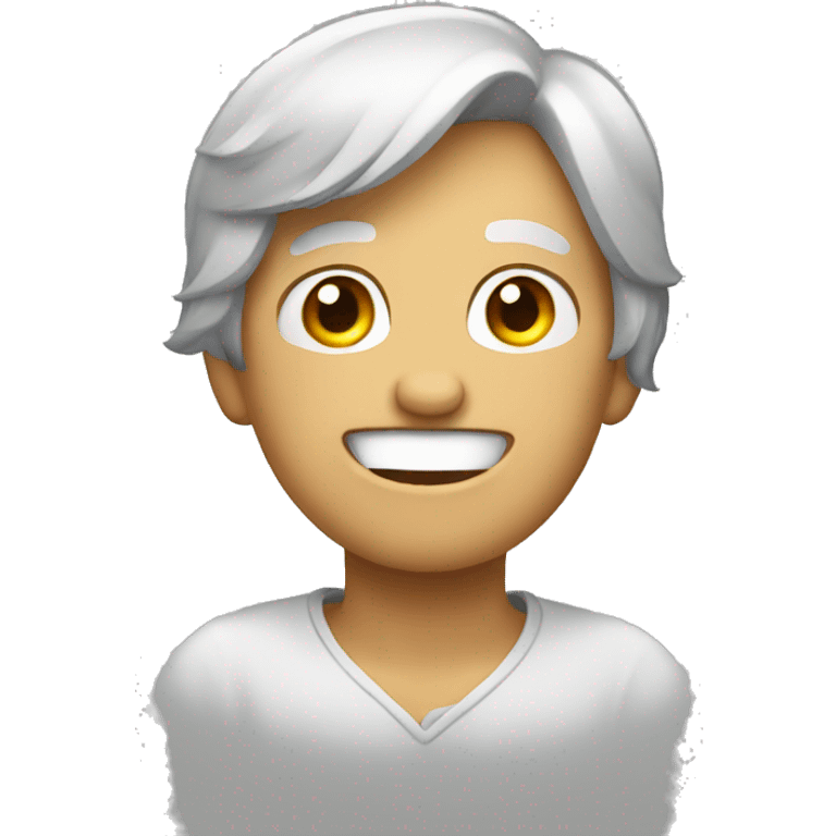 create an emoji who cries of laughing emoji