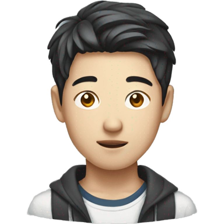 A young Korean man emoji