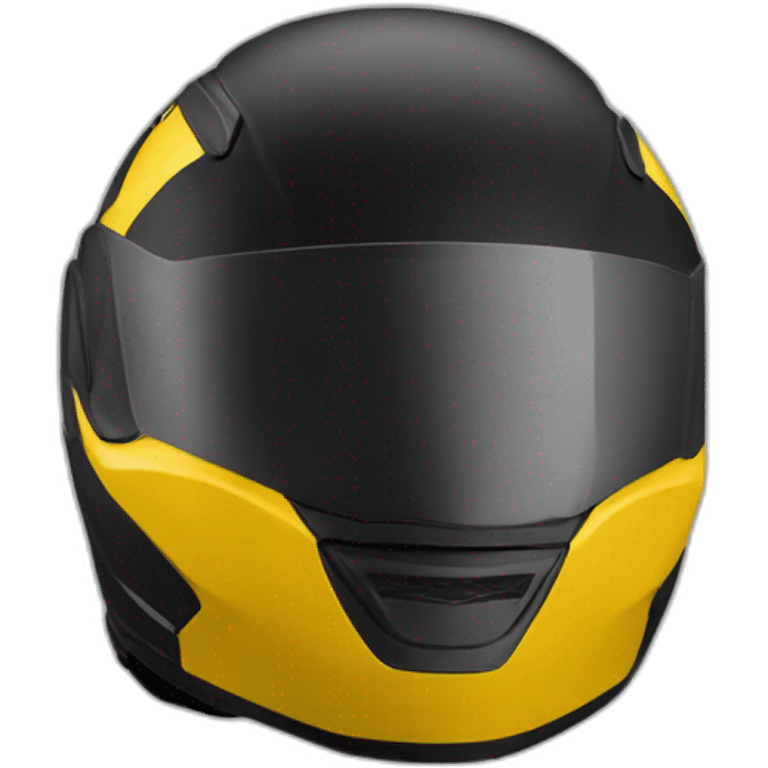 casco de moto negro emoji