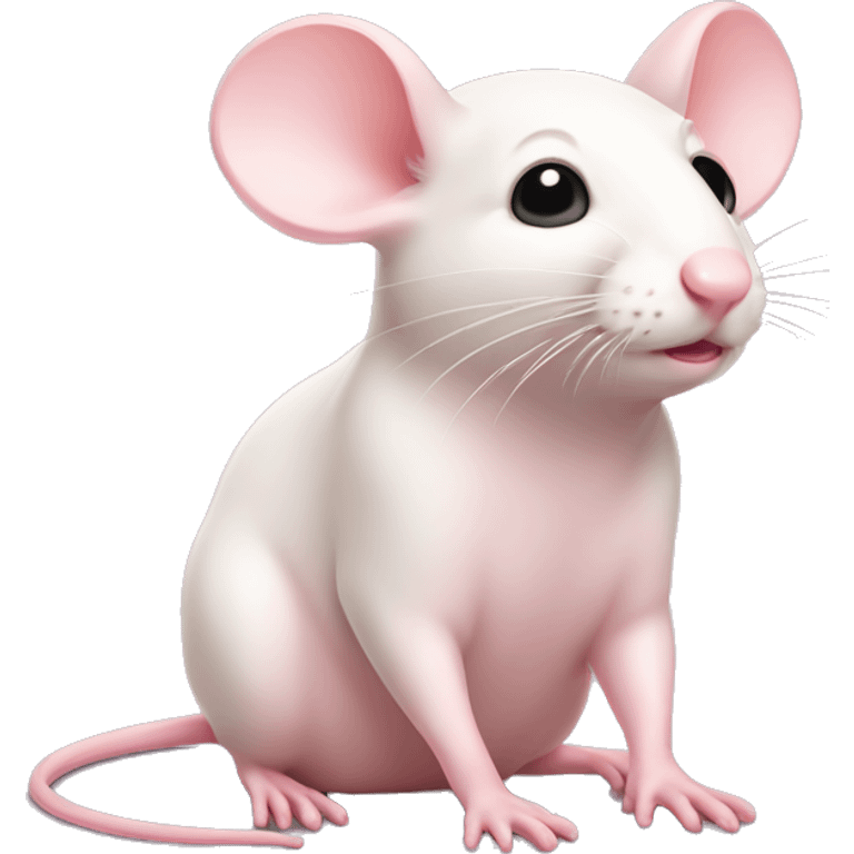 pale pink mouse emoji