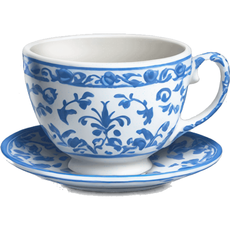 blue and white teacup emoji