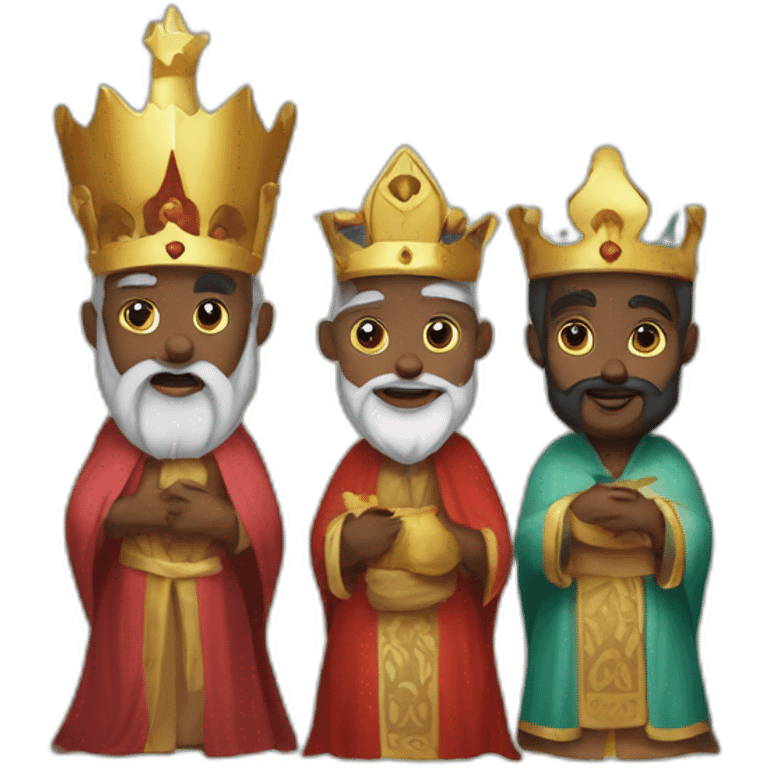 Melchior Caspar and Balthazar three wise men emoji