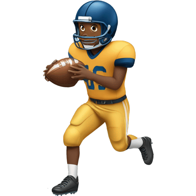 a boy playing football emoji