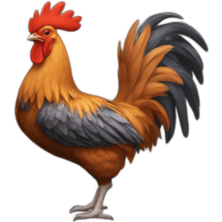 Gallo de pelea emoji