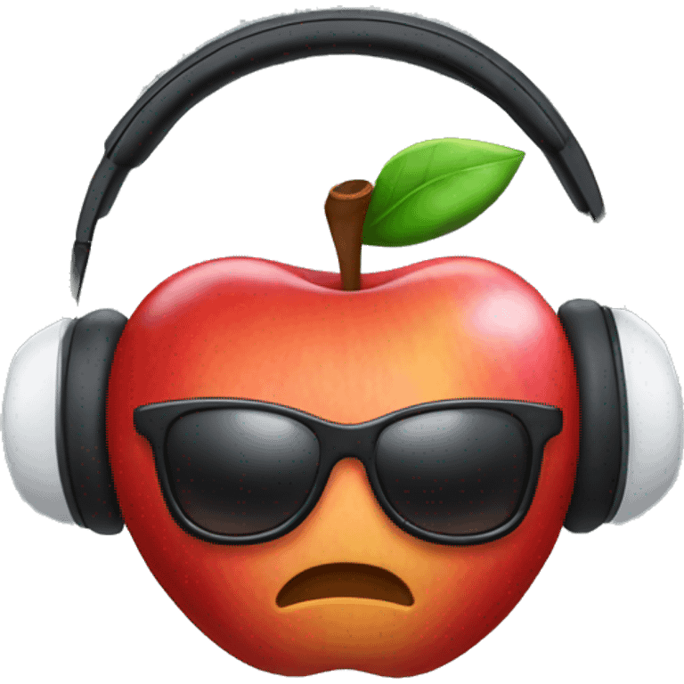 Apple headphones with bow emoji