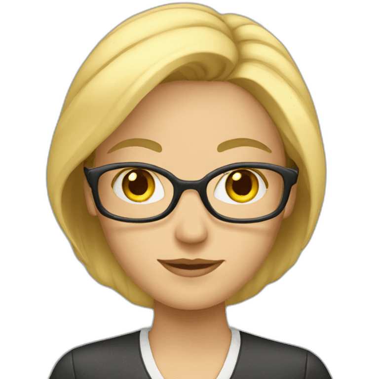 blonde teacher emoji